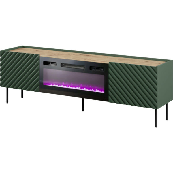 Komoda RTV s krbem INDA EF labrador / dub artisan
