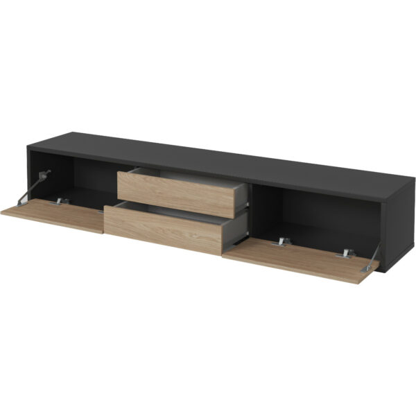 RTV komoda RIDAF 39 antracit / dub olejný - Image 3
