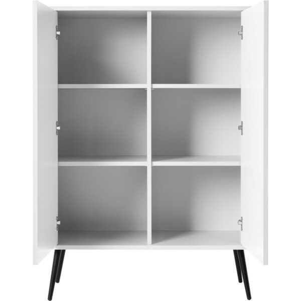 ZOVI 03 biela / čierna komoda - Image 3