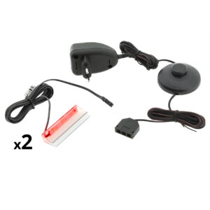 LED osvetlenie 2 police - červené