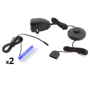 LED osvetlenie 2 police - modré
