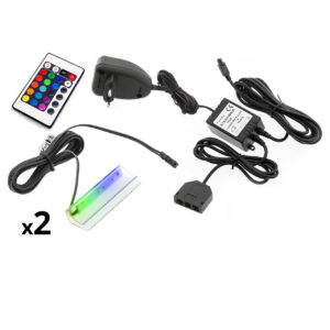 LED osvetlenie 2 police - RGB (výber farieb)