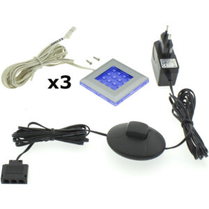 LED osvetlenie QUATRO 3P modré