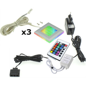 LED osvetlenie QUATRO 3P RGB (výber farieb)