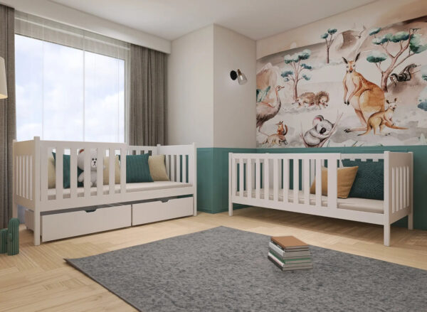 Poschodová lôžka 80x180 ALVA biela - Image 3