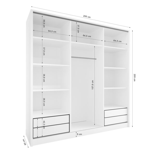Otvorená skrinka MERV K7 200 kašmír - Image 2
