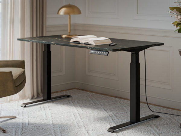 Písací stôl s výškovým nastavením MONE LONG black / san sebastian - Image 3