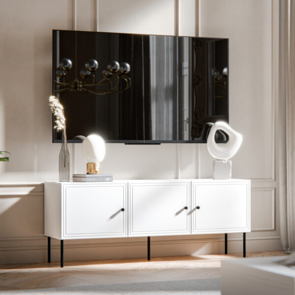 RTV LAZZO BIS 150 biela matná komoda - Image 4