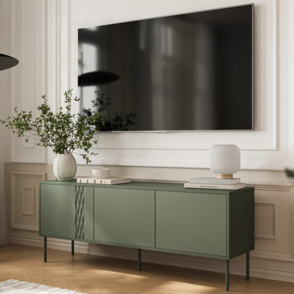 RTV TIFFANY 150 zelená matná komoda - Image 4