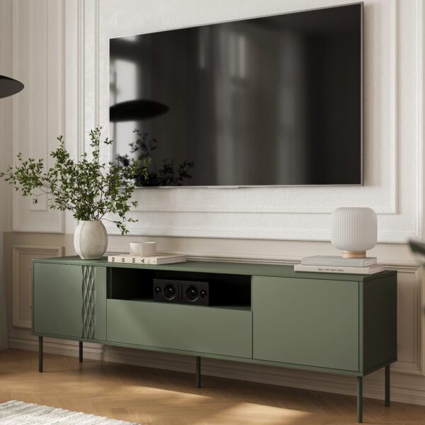 RTV TIFFANY 180 zelená matná komoda - Image 4