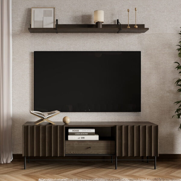RTV PIEMONTE PE03 komoda jaseň portland + čierna - Image 5