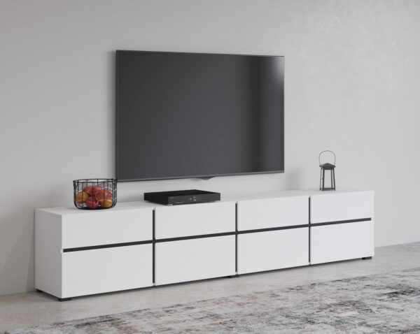 RTV komoda CROSI 40 biela / čierna - Image 6