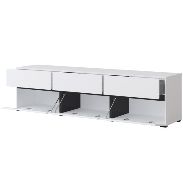 RTV komoda CROSI 41 biela / čierna - Image 4