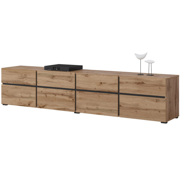 RTV komoda CROSI 40 wotan dub / čierna - Image 3