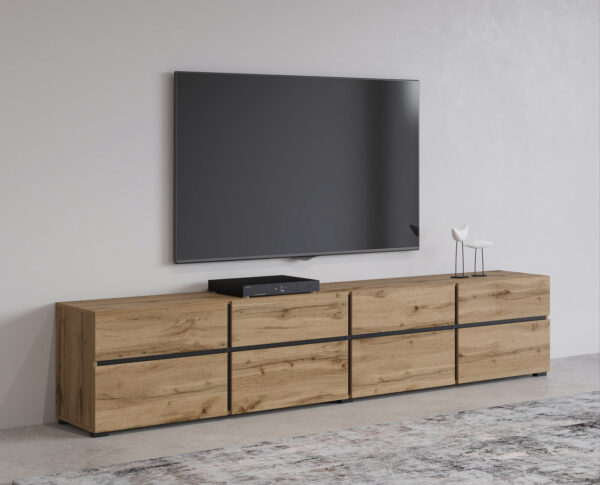RTV komoda CROSI 40 wotan dub / čierna - Image 6