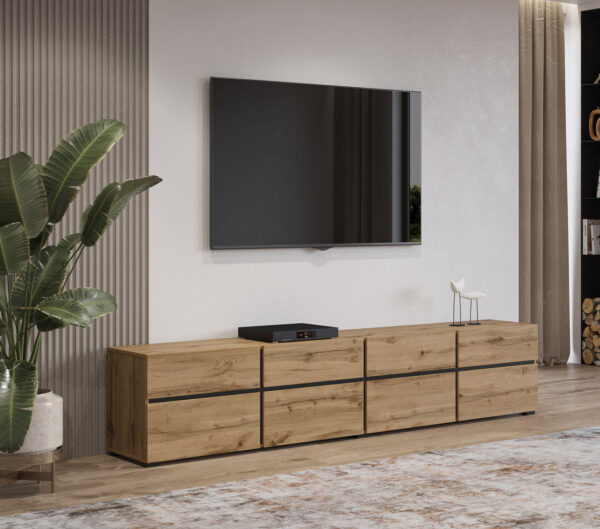 RTV komoda CROSI 40 wotan dub / čierna - Image 7