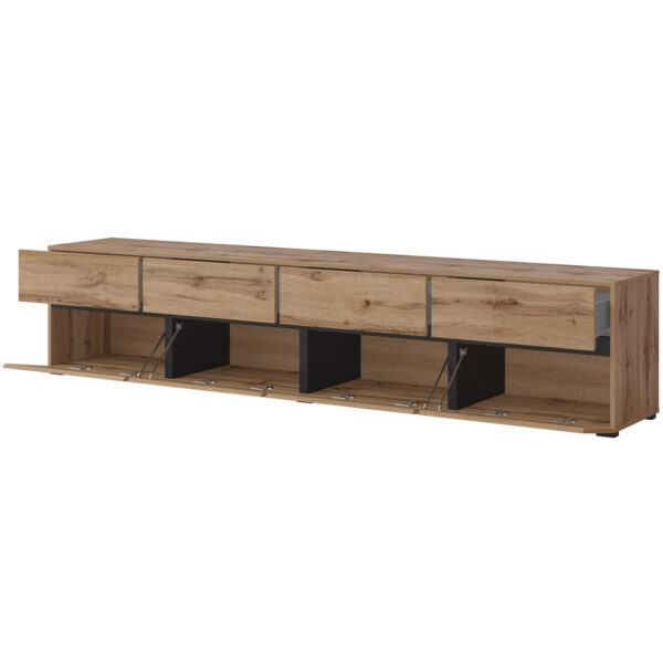 RTV komoda CROSI 40 wotan dub / čierna - Image 4