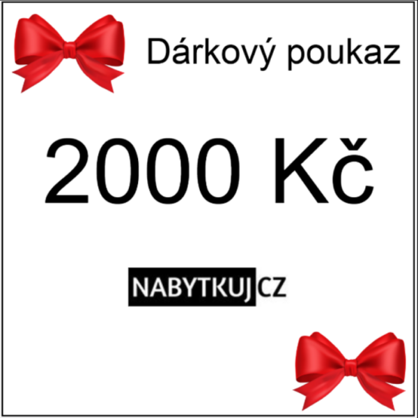 Darčekový poukaz v hodnote 2000 Kč