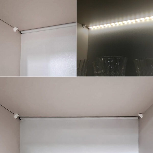 LED osvetlenie pre bielu vitrínu FIGO - Image 4