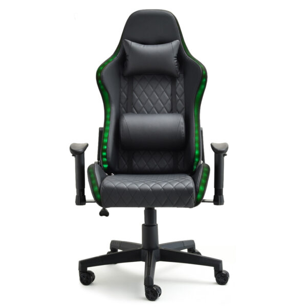 ELVOR Herná stolička čierna LED RGB - Image 2