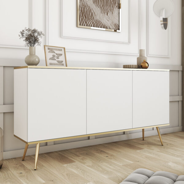 ARA K160 biela + zlatá komoda - Image 4