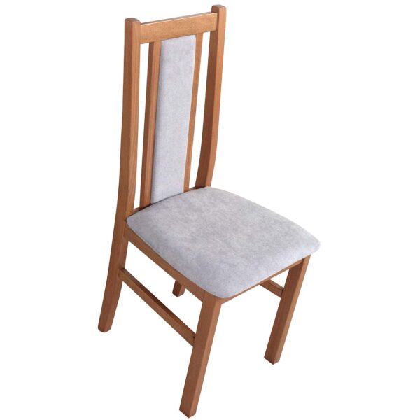 Čalúnená stolička DK11 so sivou látkou 1B - Image 2