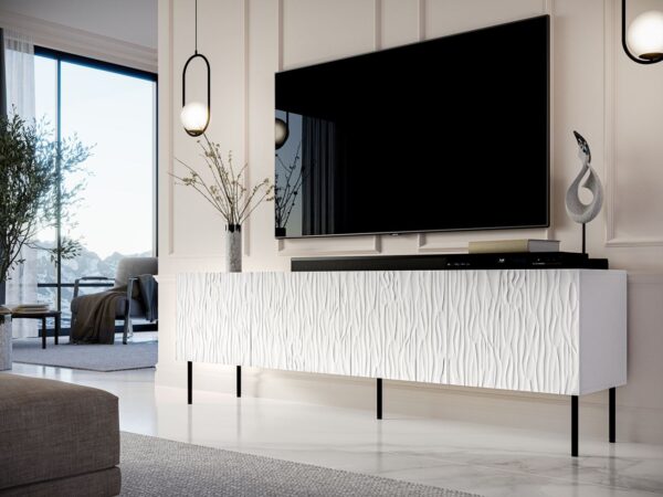 RTV GLEN 190 biela komoda - Image 3