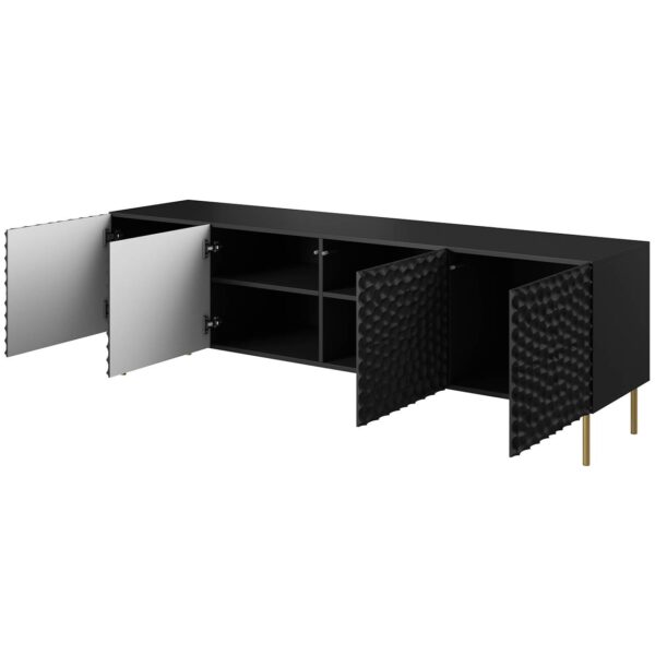 RTV HOLENA 190 komoda čierna - Image 3