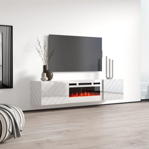 RTV LUXO EF biela / krb biela komoda - Image 6