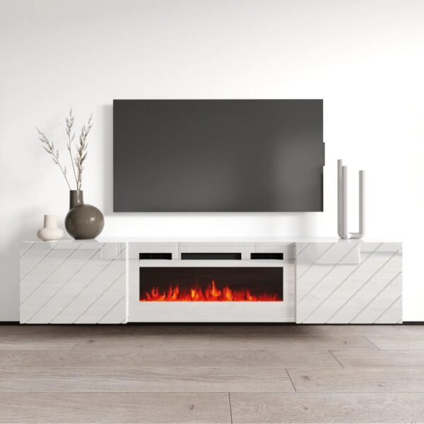 RTV LUXO EF biela / krb biela komoda - Image 4