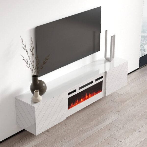 RTV LUXO EF biela / krb biela komoda - Image 5