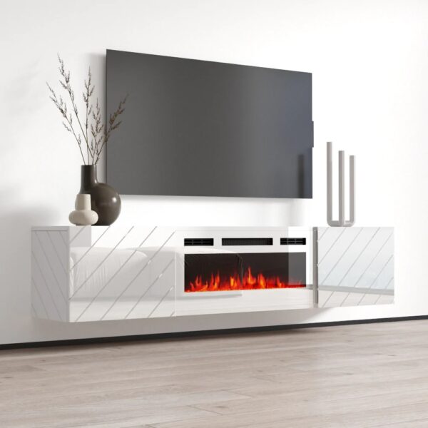 RTV LUXO EF biela / krb biela komoda - Image 3