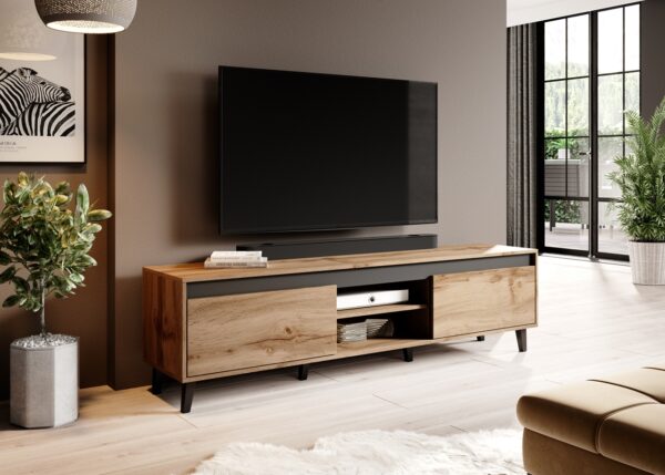 RTV NORDI II 170 dub wotan / antracitová komoda - Image 3