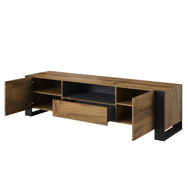 RTV WOODY 180 dub wotan / antracitová komoda - Image 2