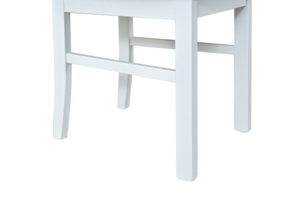 Biela stolička DK11 s tmavou látkou 8B - Image 3