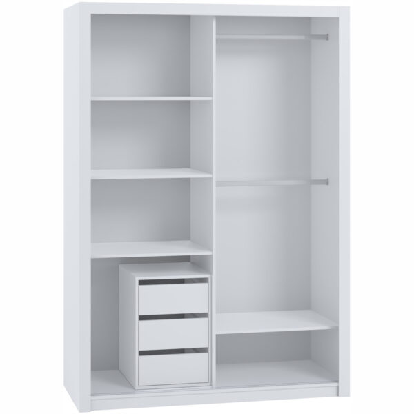 Šatníková skriňa s posuvnými dverami so zrkadlom 180 BONEY BO09 dub remeselník - Image 3