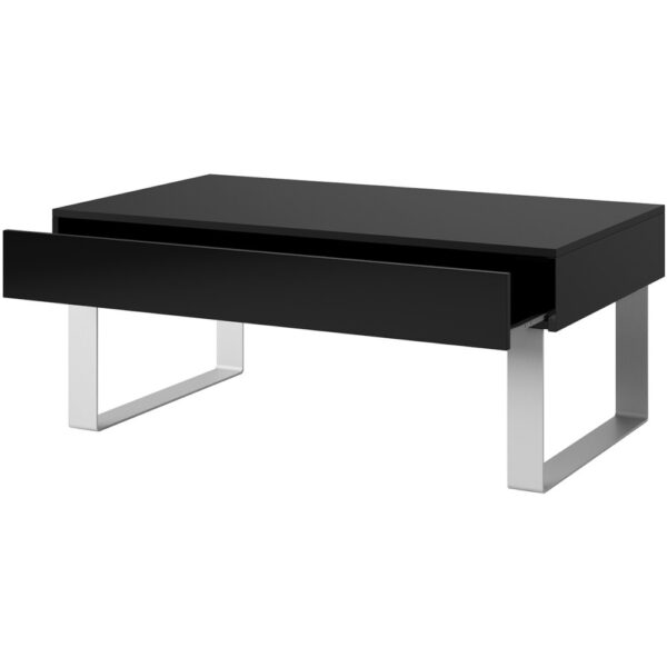 Veľký konferenčný stôl CALABRIA CL12 čierny / čierny lesklý - Image 2
