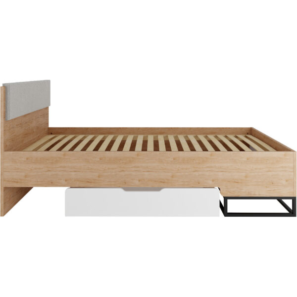 Posteľ 90x200 LANDO 05 hickory / biela - Image 2