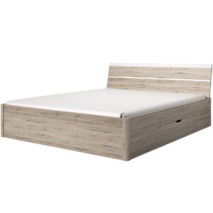 Postel se zásuvkami 180x200 DELTA BE52 san remo světlý / bílá