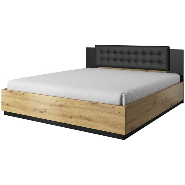 Posteľ 180x200 SAGMA SG32 remeselný dub / čierna - Image 2