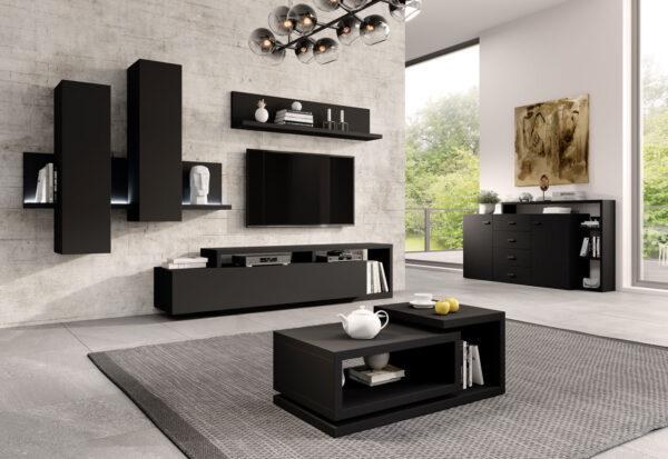 Závesná vitrína TABO BT04 čierna - Image 3