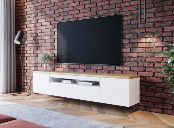 RTV ENO 200 komoda biely / remeselný dub - Image 7