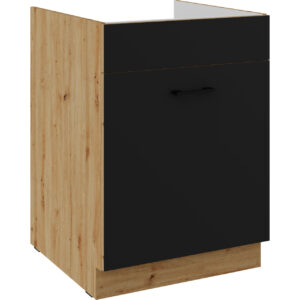 Spodní dřezová skříňka se zásuvkou 60 MADERA 02A dub artisan / černá