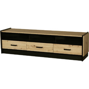 Komoda RTV KIRA 09 dub artisan / černá
