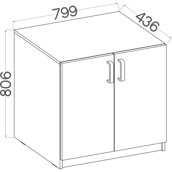 MALTIS MT02 svetlosivá komoda - Image 2
