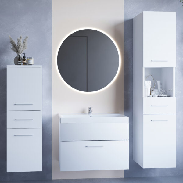 Koupelna LIPSI LED bílý laminát