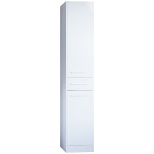 Koupelnová skříňka vysoká SLIM SL1 bílý laminát