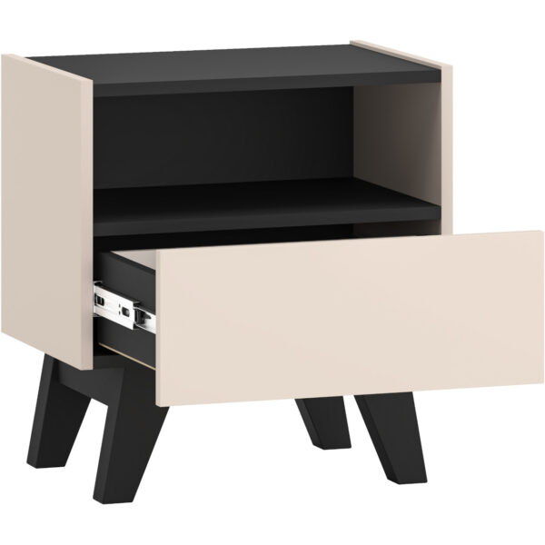 SABLE 06 kašmír / čierny nočný stolík - Image 3