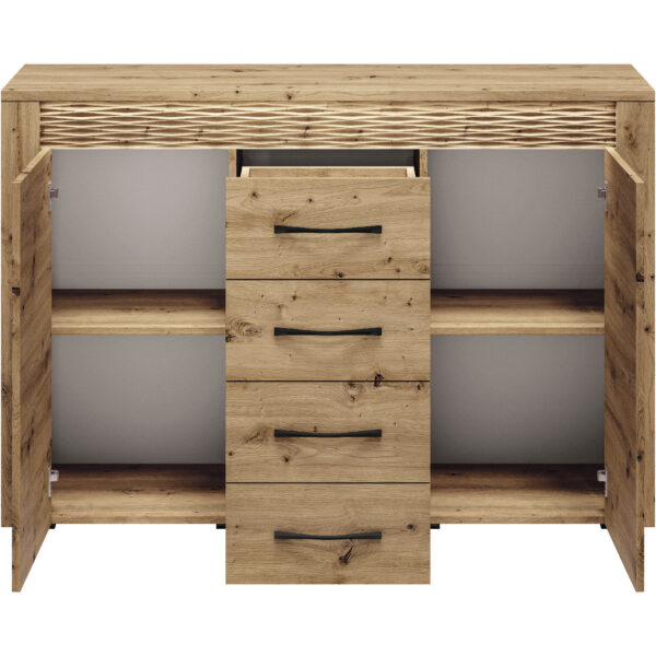 ARTAS AR07 remeselná dubová komoda - Image 3