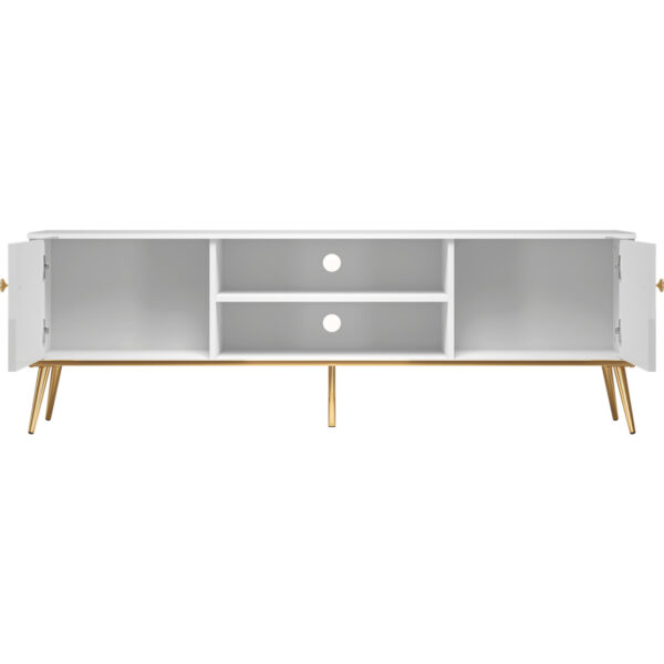 RTV GOLDEN GL06 biela lesklá skrinka - Image 2